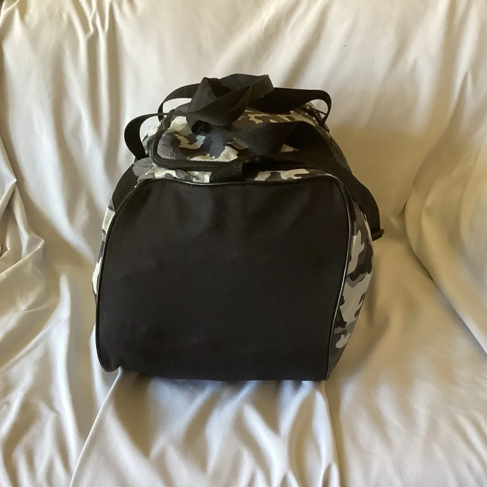 Adidas Gray Camo Duffel Bag